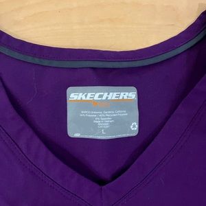 Purple Skechers Scrub Top